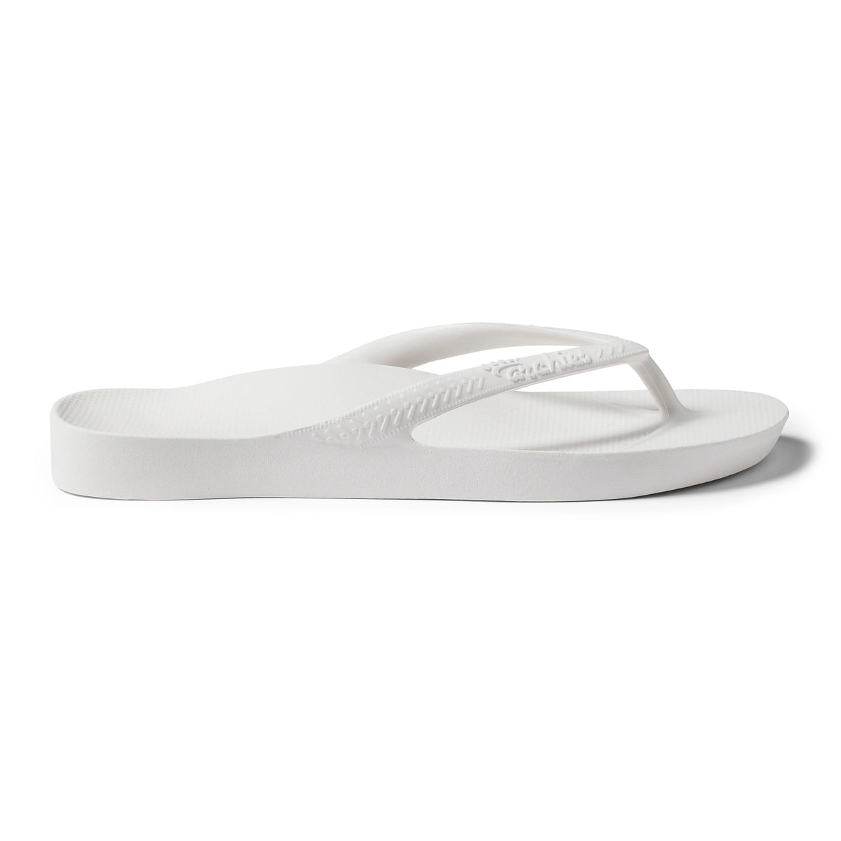 White Archies Arch Support Flip Flops angle 08