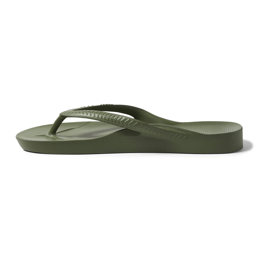 Olive Archies Arch Support Flip Flops angle 07