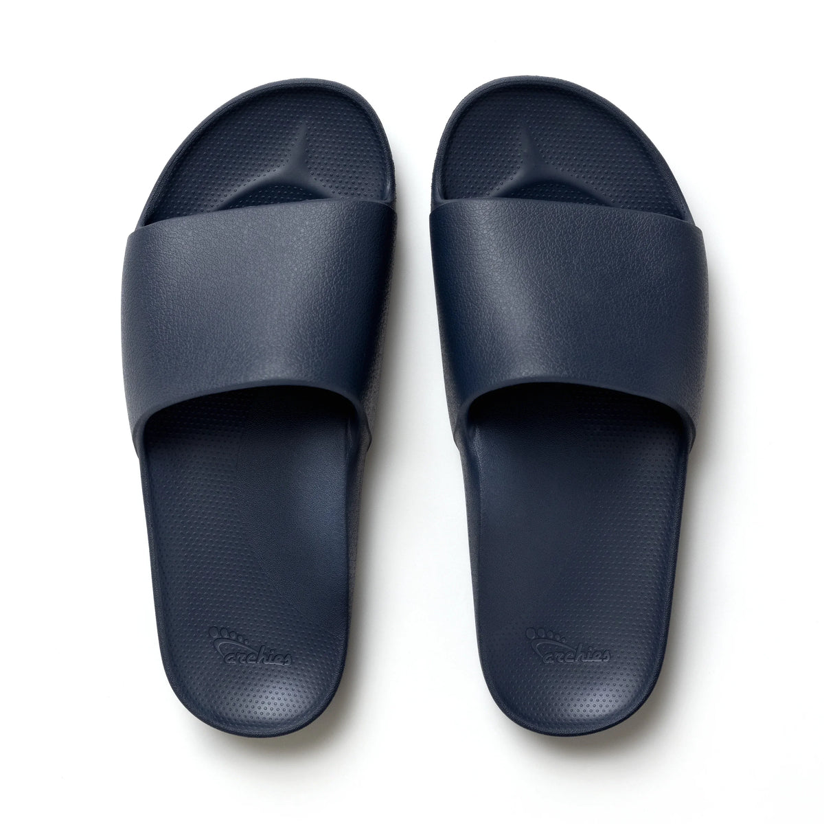 Navy Archies Arch Support Slides shown from above