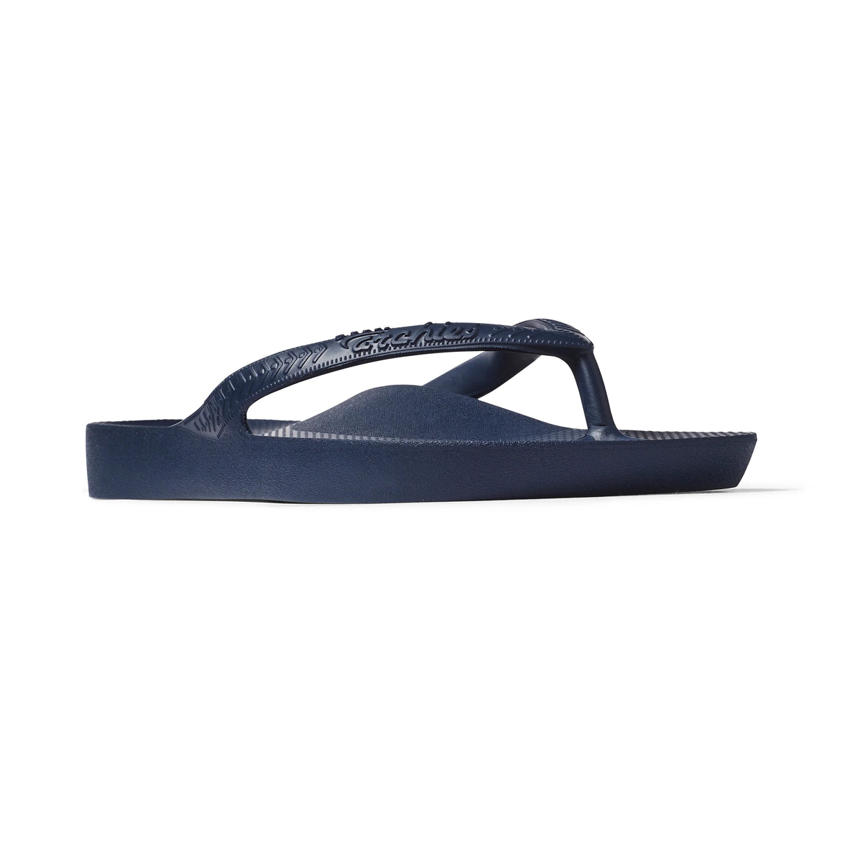 Navy Archies Arch Support Flip Flops angle 05