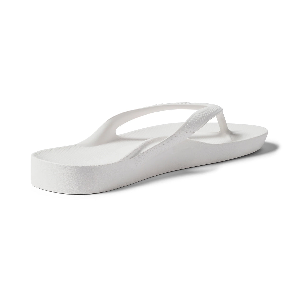 White Archies Arch Support Flip Flops angle 03