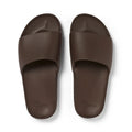Archies Brown Arch Support Slides — top view