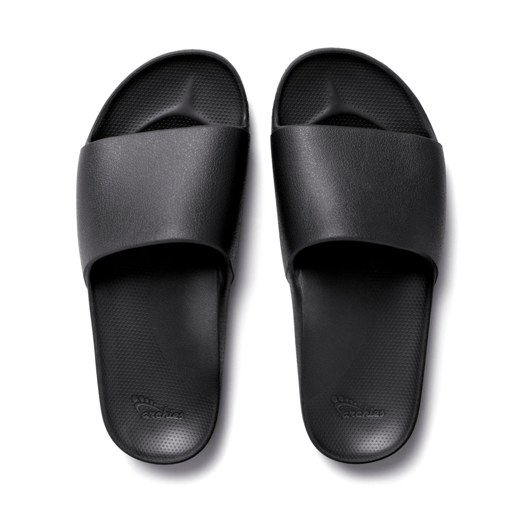 Black Archies Arch support slides angle 01