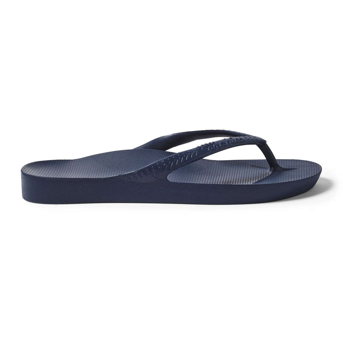 Navy Archies Arch Support Flip Flops angle 08