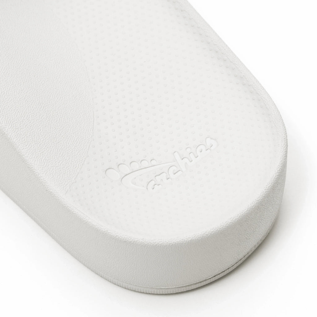 White Archies Arch support slides angle 10